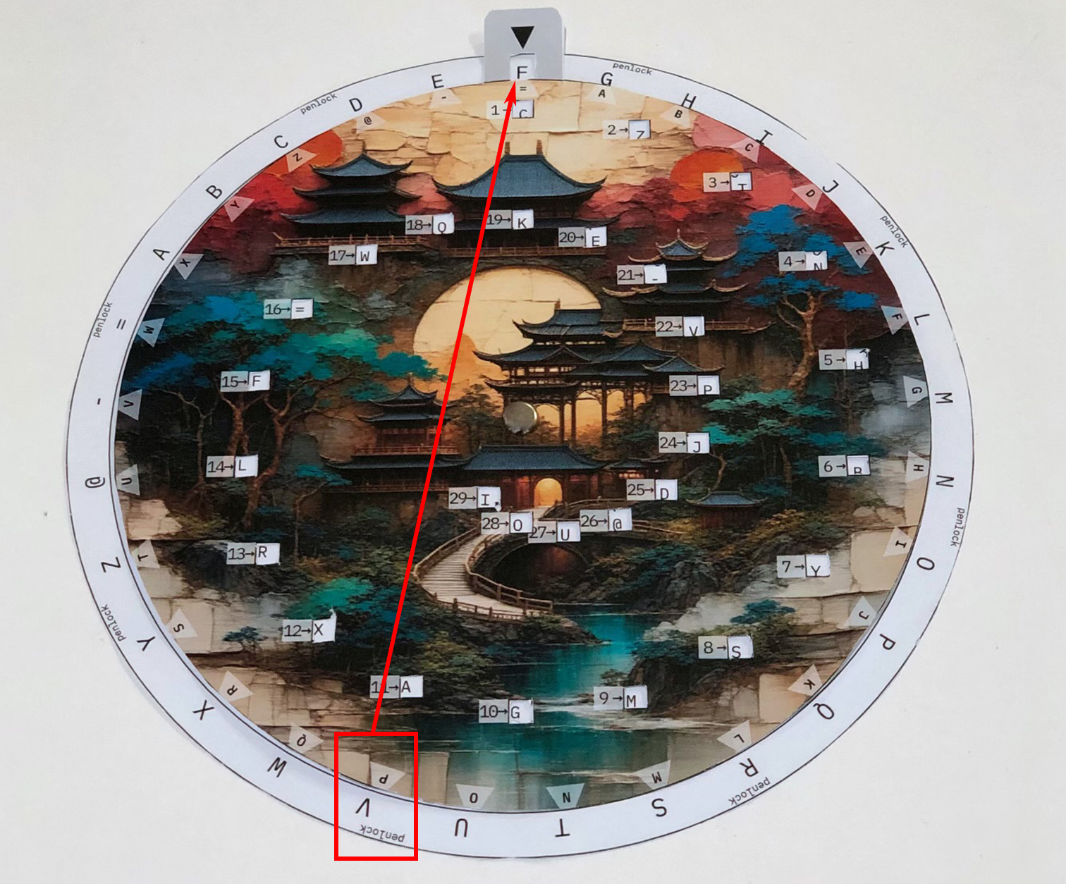 펜락 키 조합하기